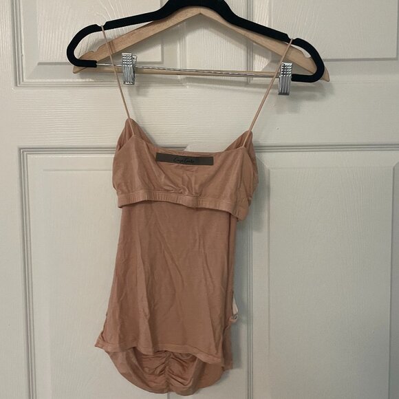 Enza Costa | Ruched Cami in Dark Nude - Picture 5 of 5